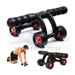 4-Wheel Automatic Rebound Ab Roller Exercise Wheel