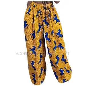 Spring Dashiki Print Trousers