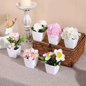 Six-Pack Ever Bloom Artificial Potted Flower