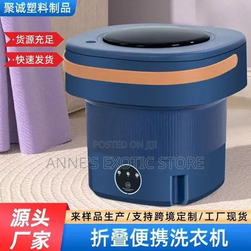 Foldable Portable Mini Washing Machine With Spin Basket