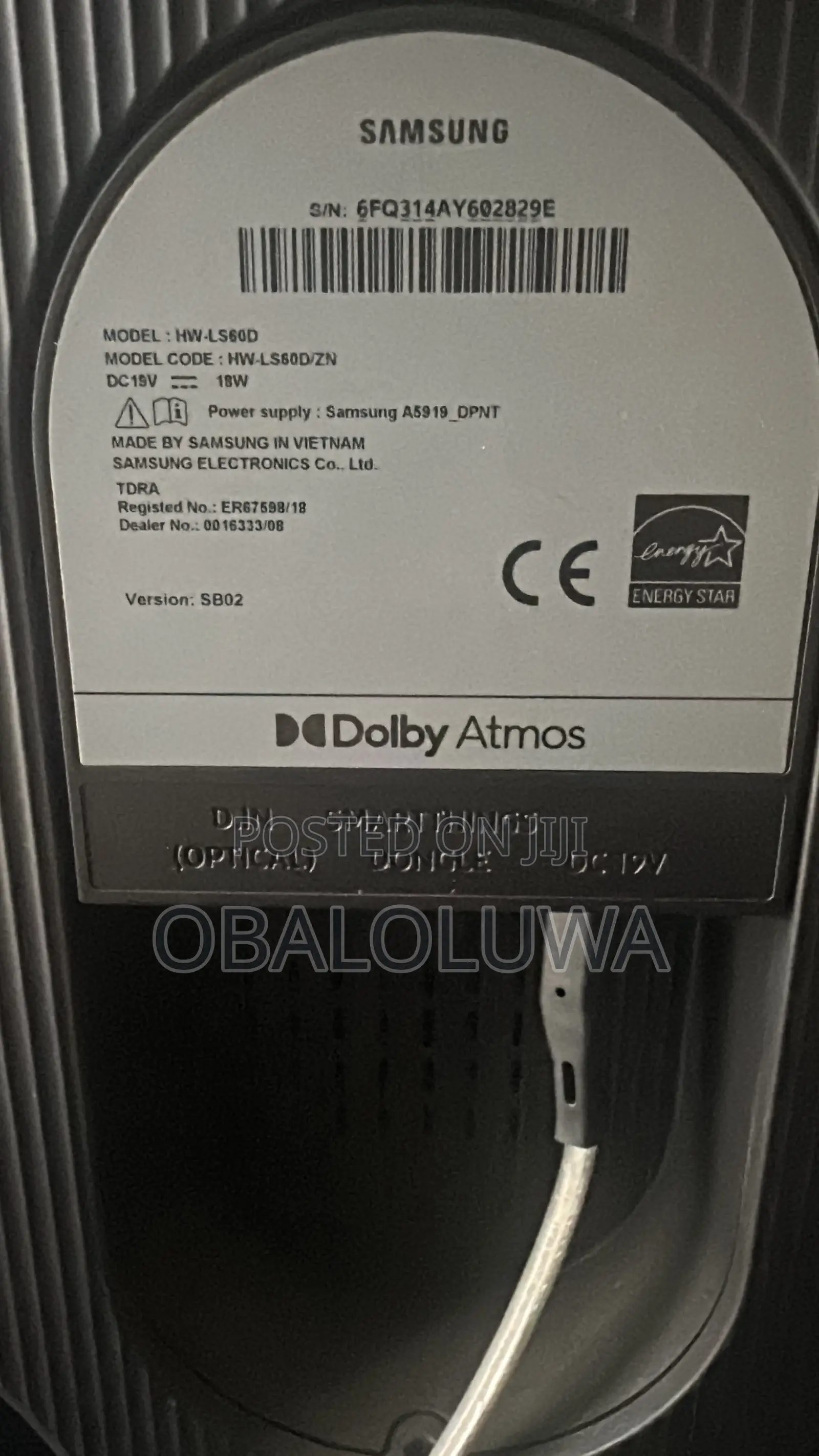 Samsung Music Frame Ls60d