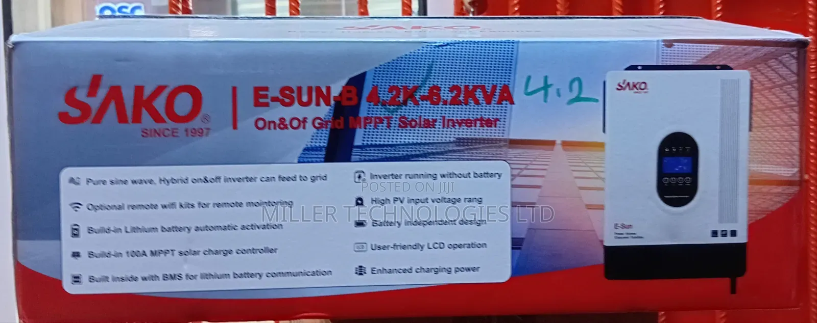 Sako MPPT E-Sun Inverter 4.2kva