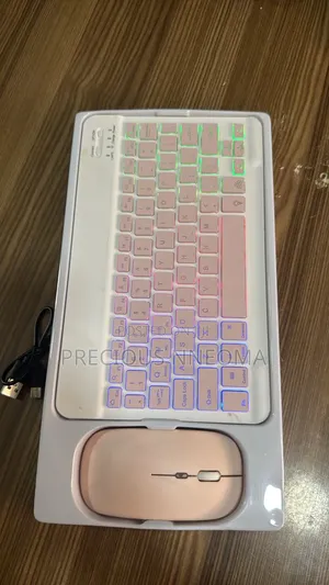 Rechargeable Bluetooth Key and Mouse With RGB Light