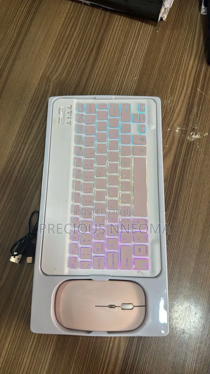 Rechargeable Bluetooth Key and Mouse With RGB Light