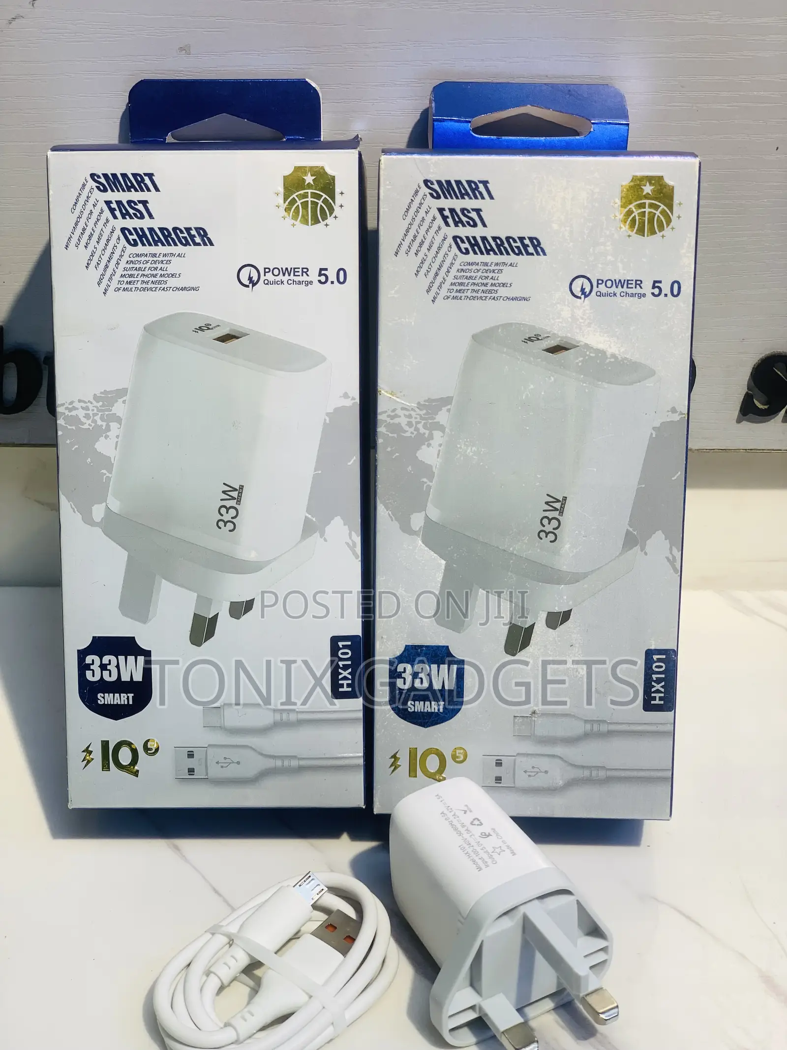 Smart Fast Charger 33w Quick Usb Charge 5.0(Model:Hx101)