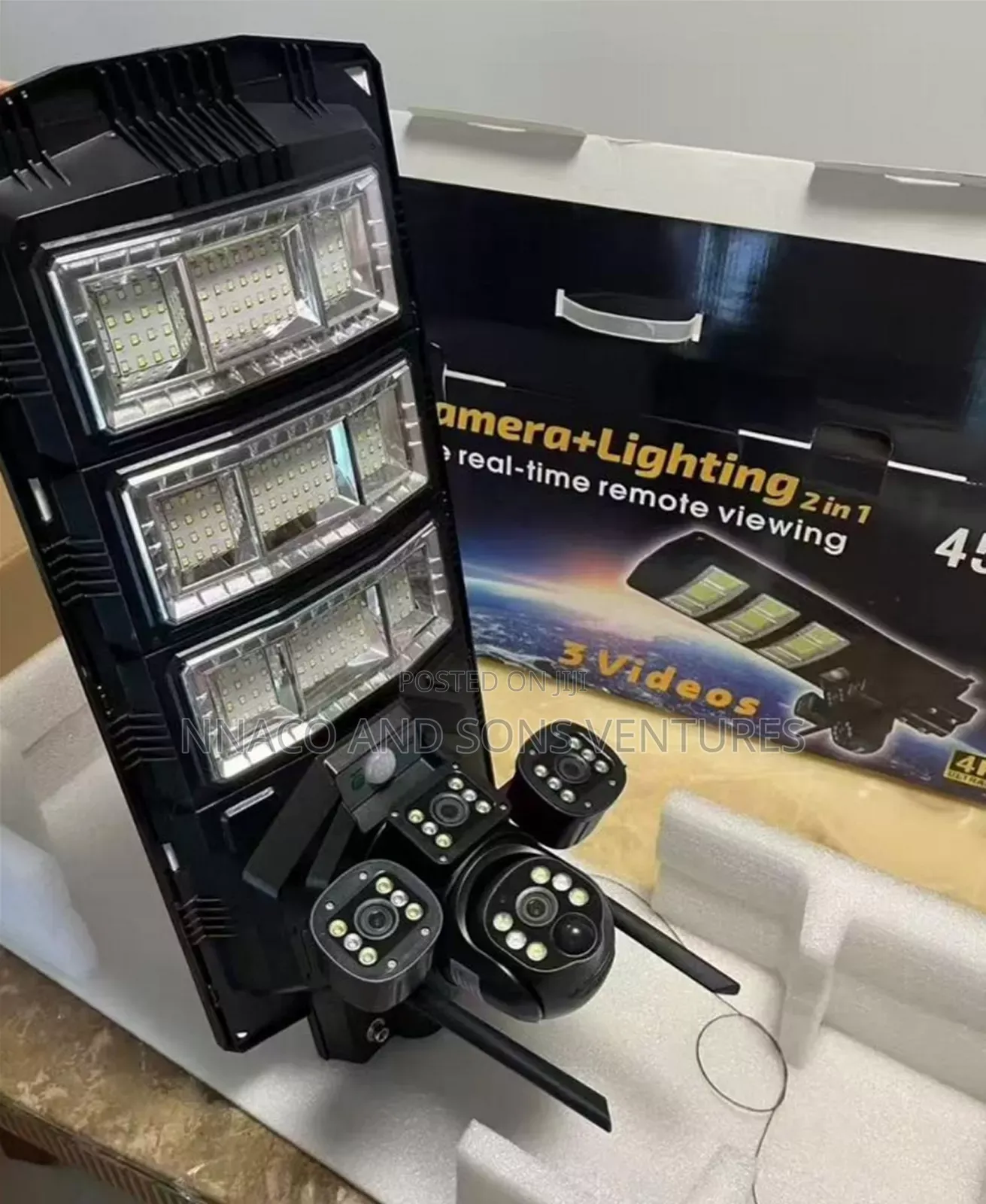 Original Durable 450watts Solar Light With Camera