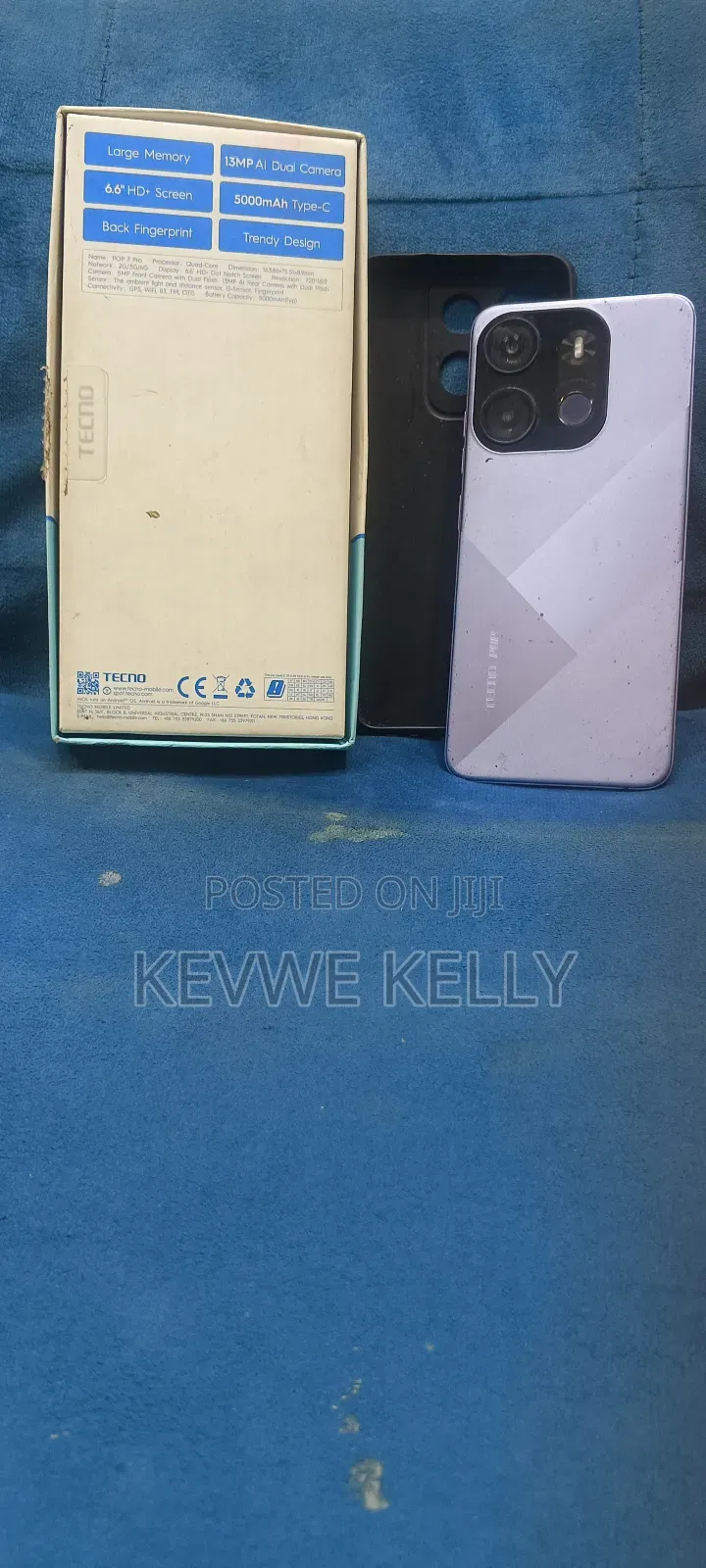 Tecno Pop 7 Pro 64 GB Blue