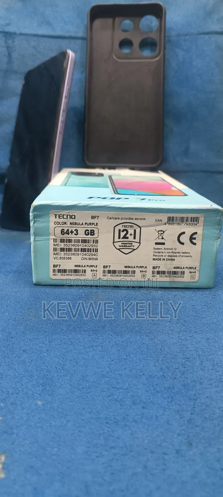 Tecno Pop 7 Pro 64 GB Blue