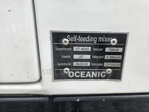 Oceanic 4cubic Mobile Selfload Concrete Mixer
