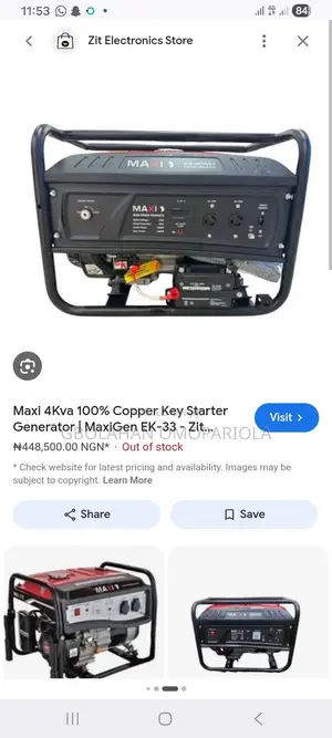 Brand New Maxi 2.5kva Generator for Sell