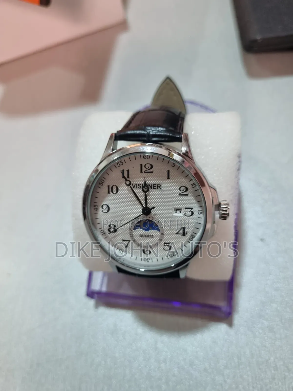 Visioner Quartz Leather Watch