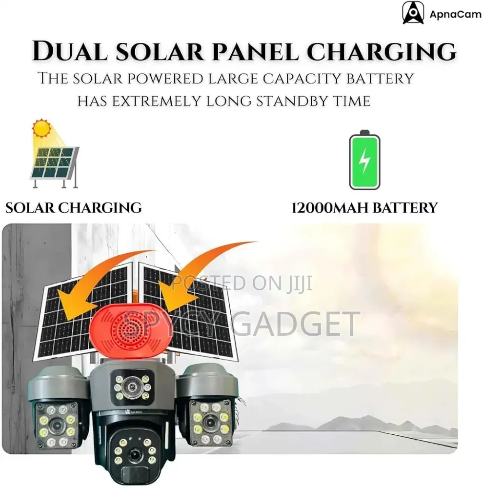 Hi Easy Triple Lens 4g Solar Camera With Dual Panel