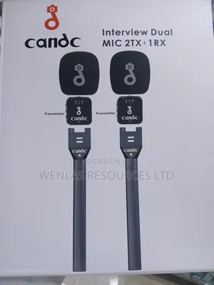 Candc Interview Dual Wireless Microphone 2tx + 1rx