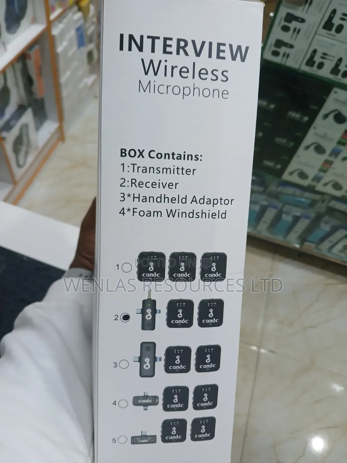 Candc Interview Dual Wireless Microphone 2tx + 1rx