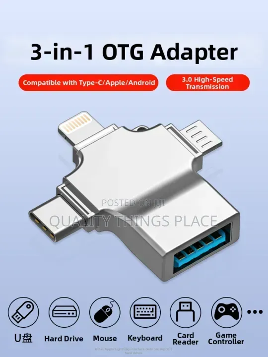 3 in 1 Usb Adapter