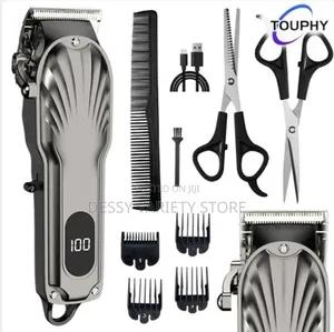 Mens Hair Clippers Kit for Barber With Led Display