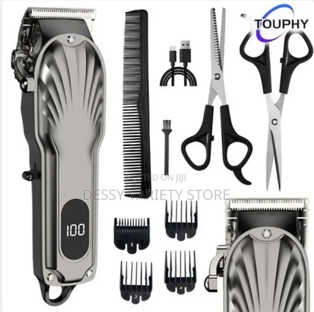 Mens Hair Clippers Kit for Barber With Led Display