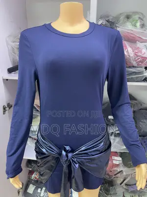 Trendy Navy Blue Long Sleeve Casual Set