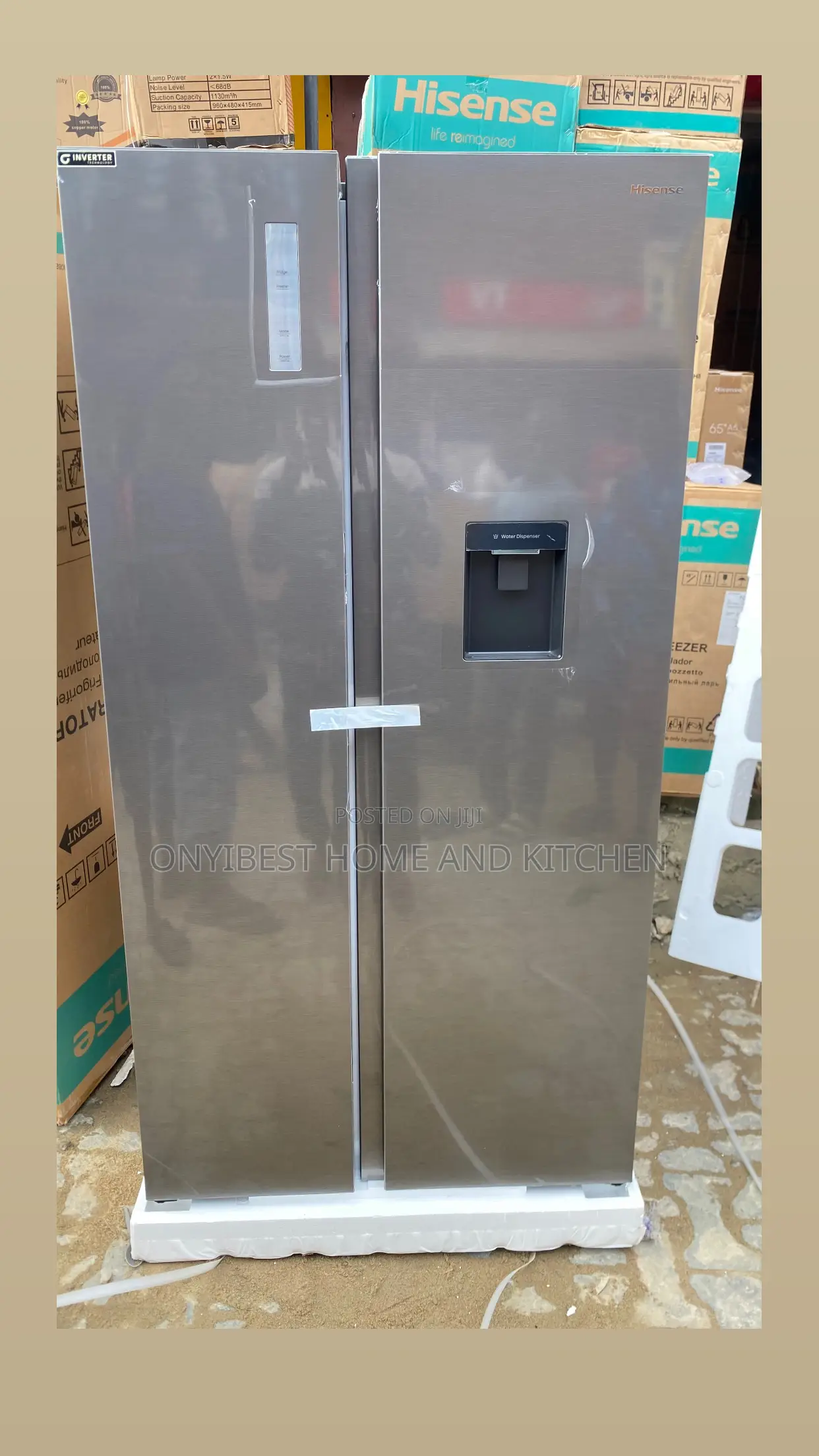 Hisense Side by Side Inverter Refrigerator