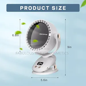 Generic Yangzhou Desk Fan, 6-Speed Small Personal Bladeless