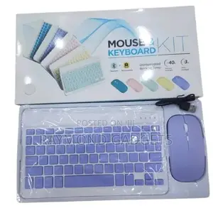 Bluetooth Wireless Keyboard Mouse Kit Backlight+ Ergonomic Mouse Pad