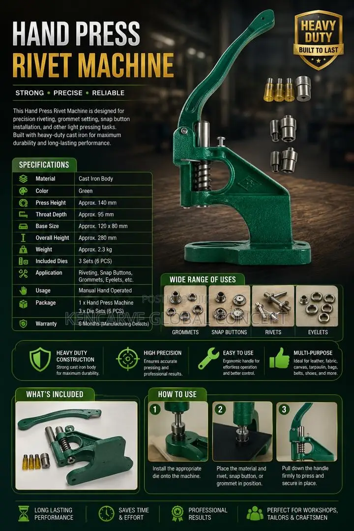 Hand Press Rivet Machine