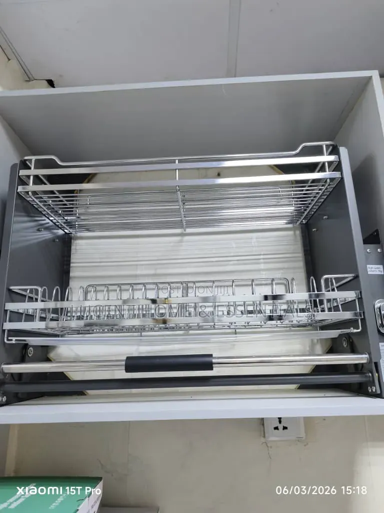 Luxury Stainless Steel Pull-Down Kitchen Basket Smart Storage