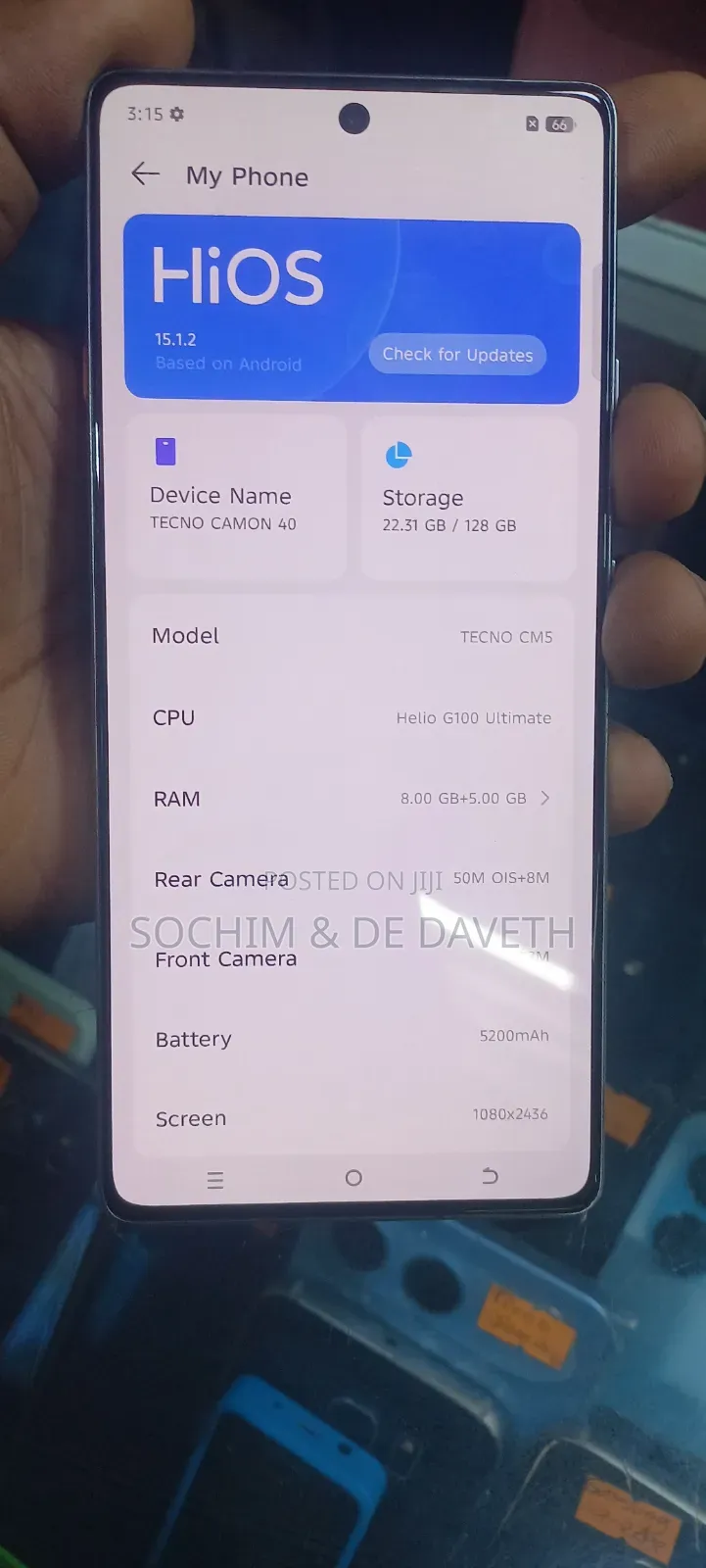 Tecno Camon 40 128 GB Black