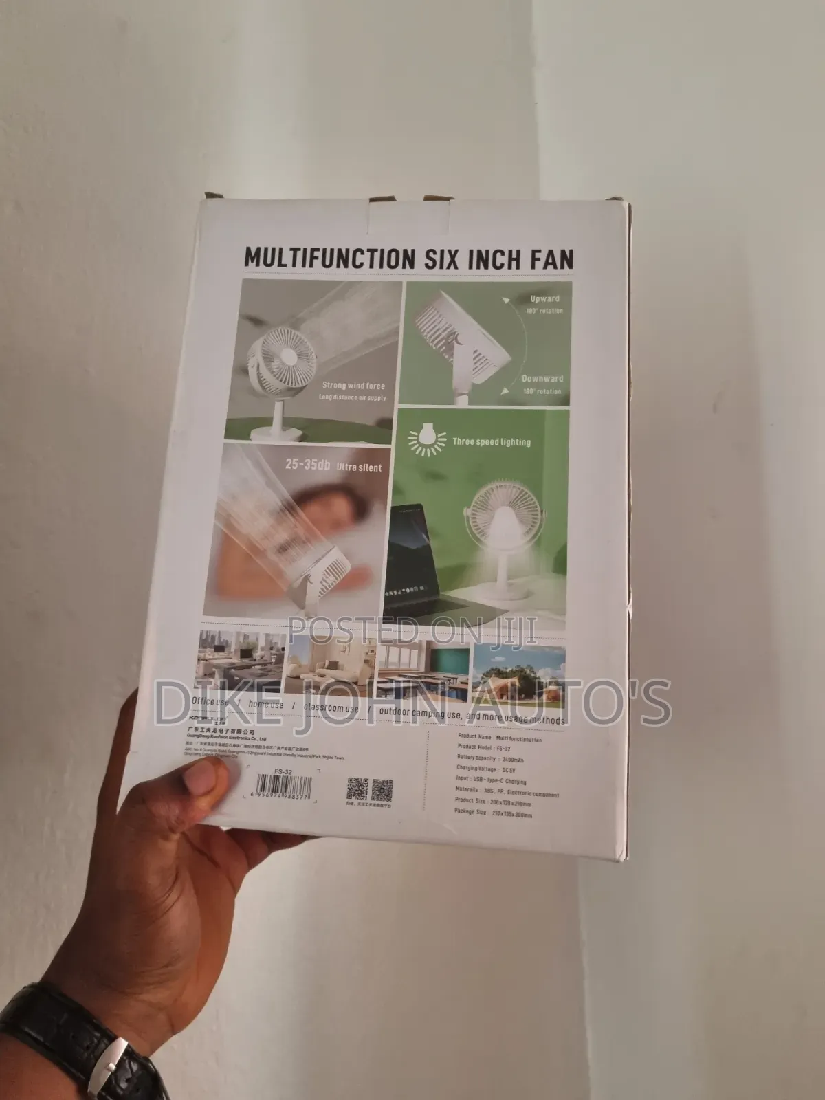 Rechargeable Fan