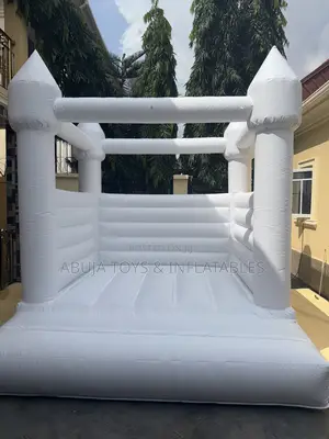 White Bouncing Castle Available for Rental