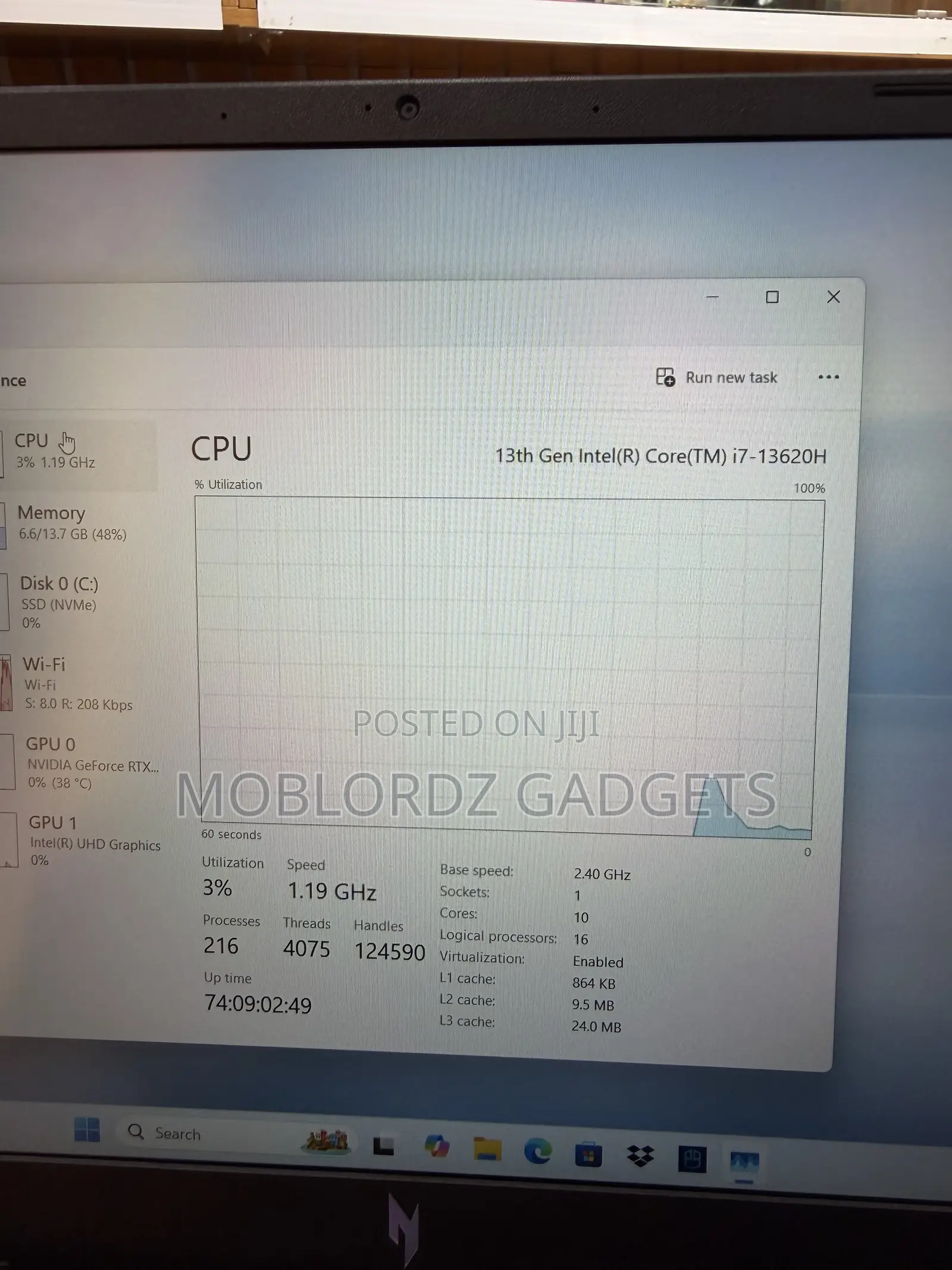 Laptop Acer Nitro V 15 16GB Intel Core i7 SSD 512GB