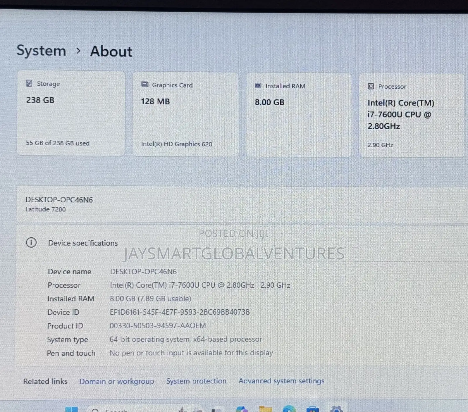 Laptop Dell Latitude 7280 8GB Intel Core i7 SSD 256GB