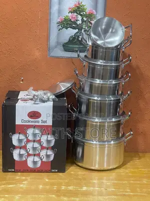 7pcs Hoffner Aluminum Thickened Cookware/Pot Set (1423)