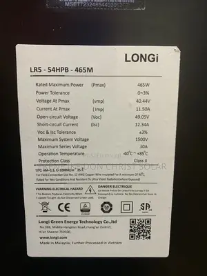 465w Longi Solar Panel Available Here
