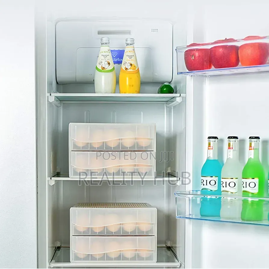 60 Grid Egg Drawer,Large Capacity Egg Holder for Refrigerator.