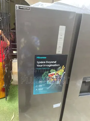 Hisense 529l Premium Side-by-Side Refrigerator – Gray