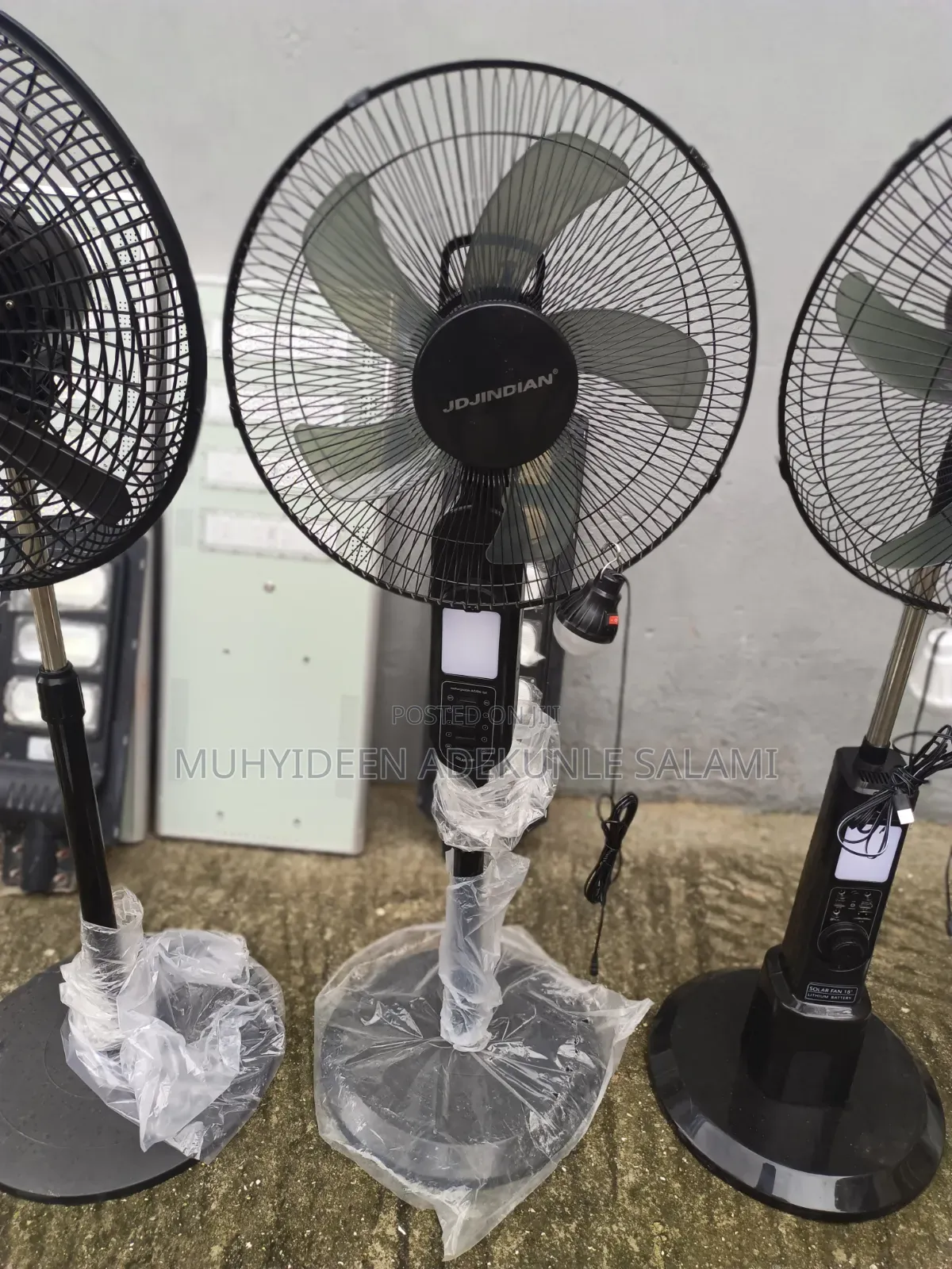 Jd Jindian Rechargeable Solar Standing Fan