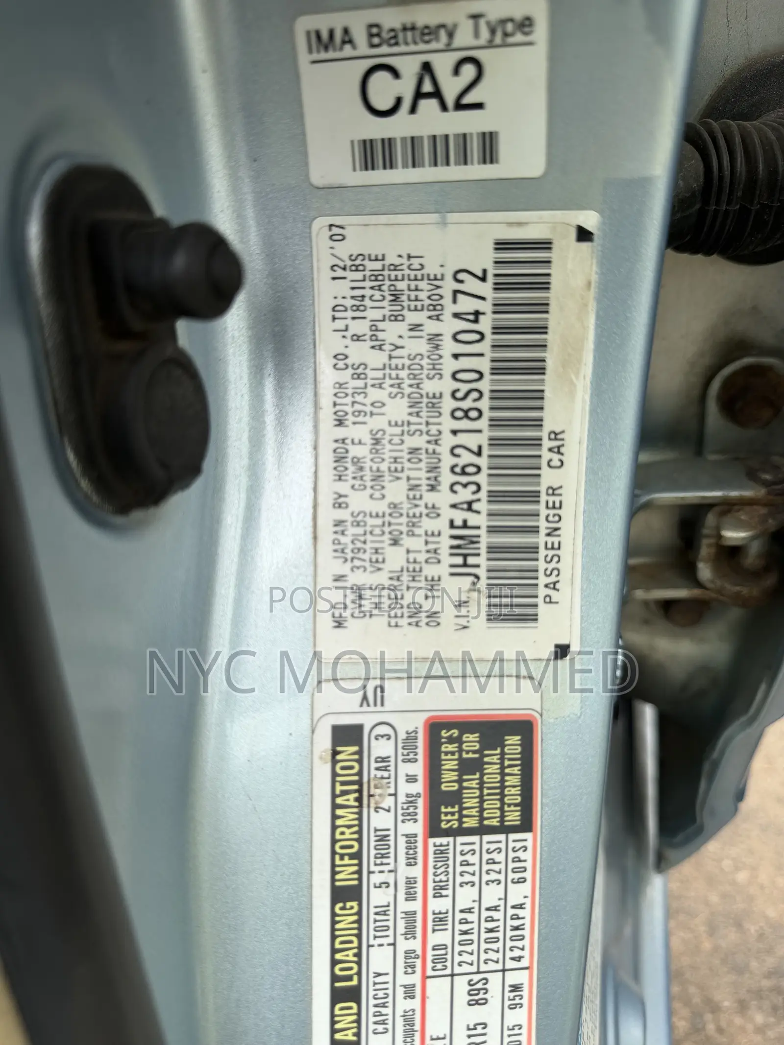 Honda Civic 1.8 DX Automatic 2008 Blue
