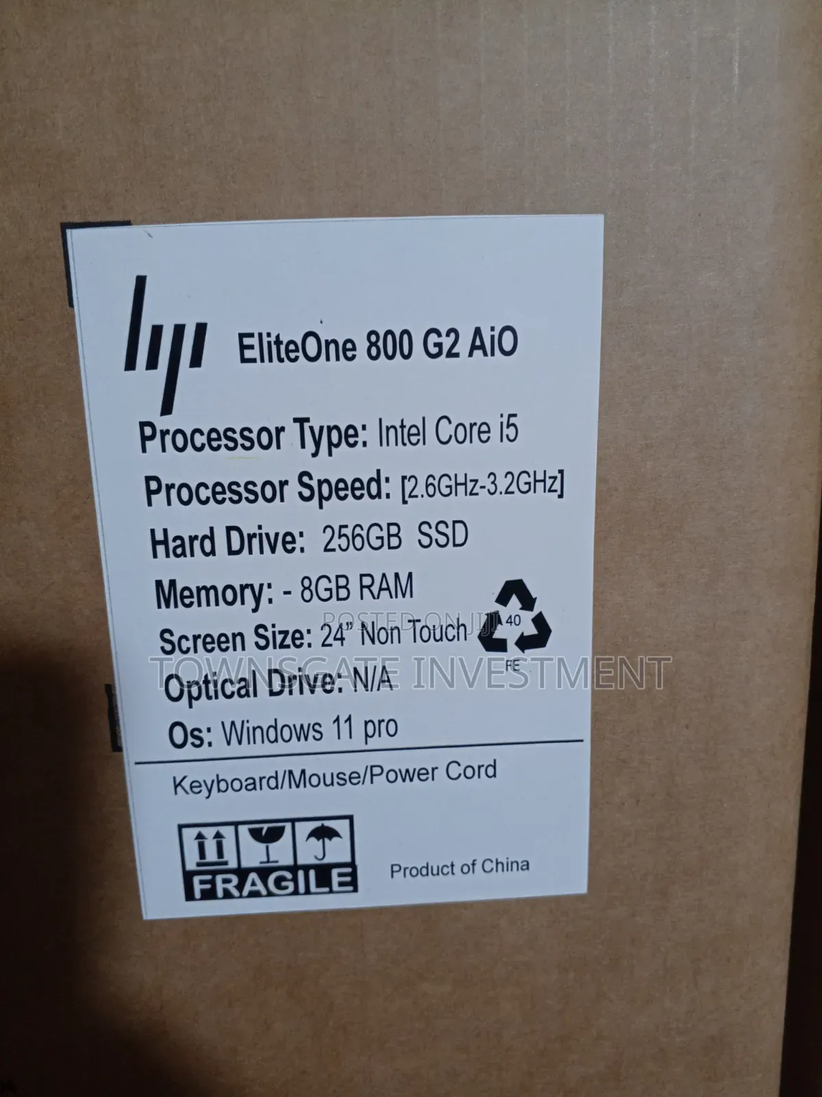 New Desktop Computer HP EliteOne 800 8GB Intel Core i5 SSD 256GB