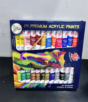 24-Piece Acrylic Paint Set – Rich Colours for Artists Diy Projects