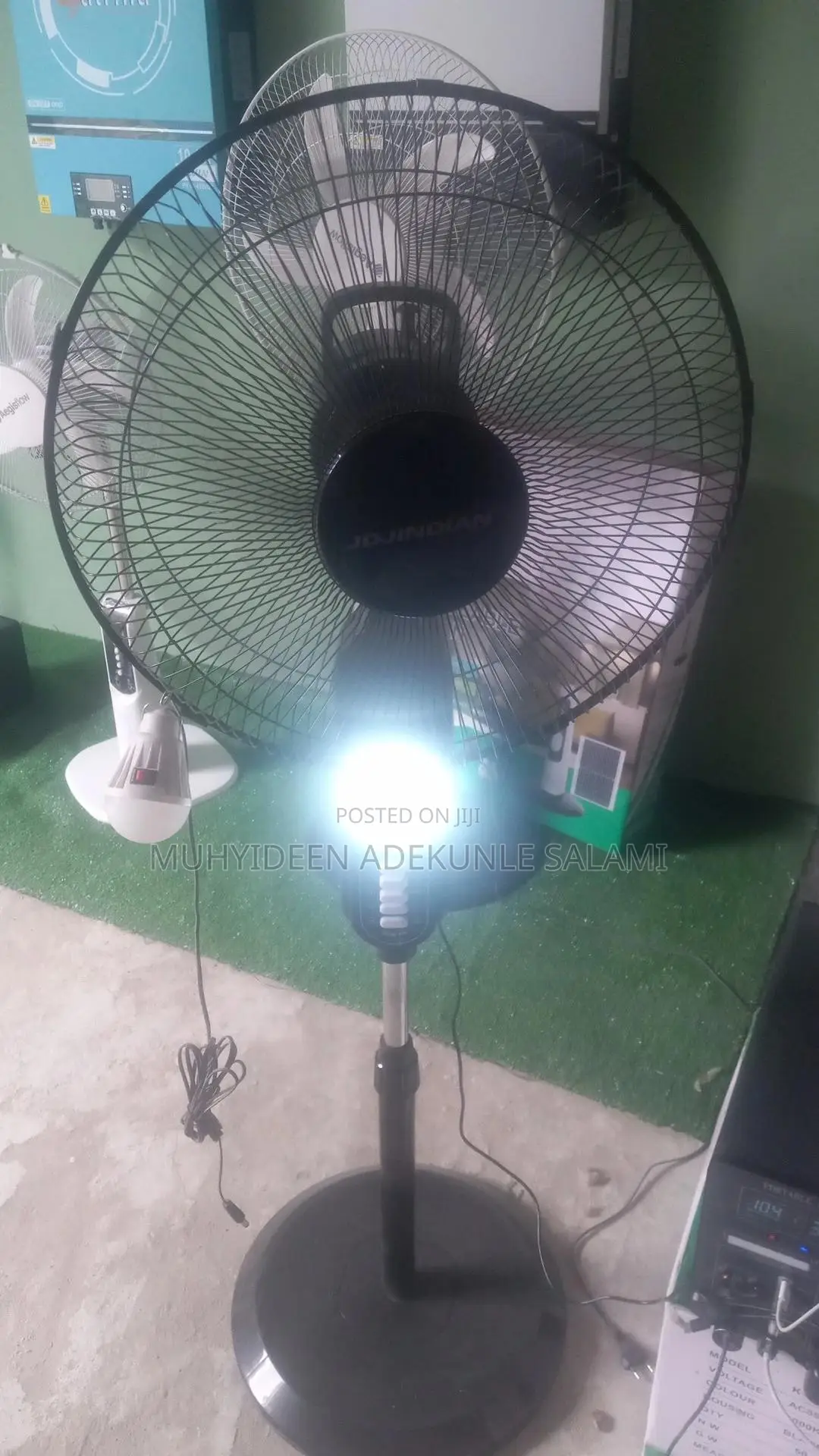 Jd Jindian Rechargeable Solar Standing Fan