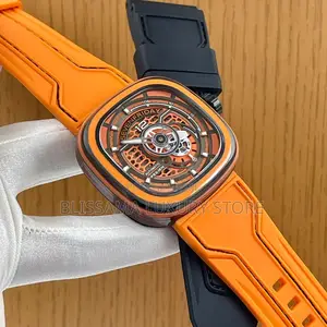 Seven Friday Premium Luxury Men Rubber Wristwatch (With Extra Strap