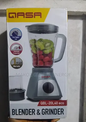 Qasa 2-in-1 Blender Grinder QBL-20l40 Eco | 1yr Warranty |