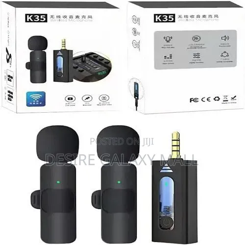 Dual Wireless Lapel Microphone Set