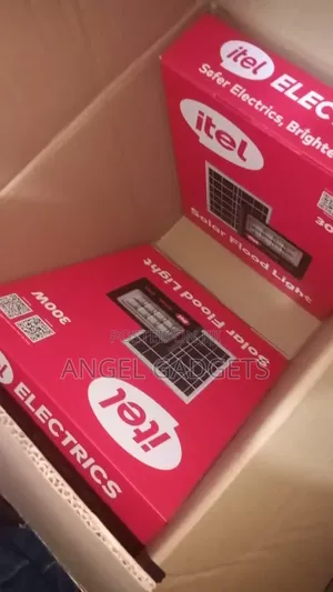 The Itel 300w Solar Flood Light (Model: Iec-Fb300)
