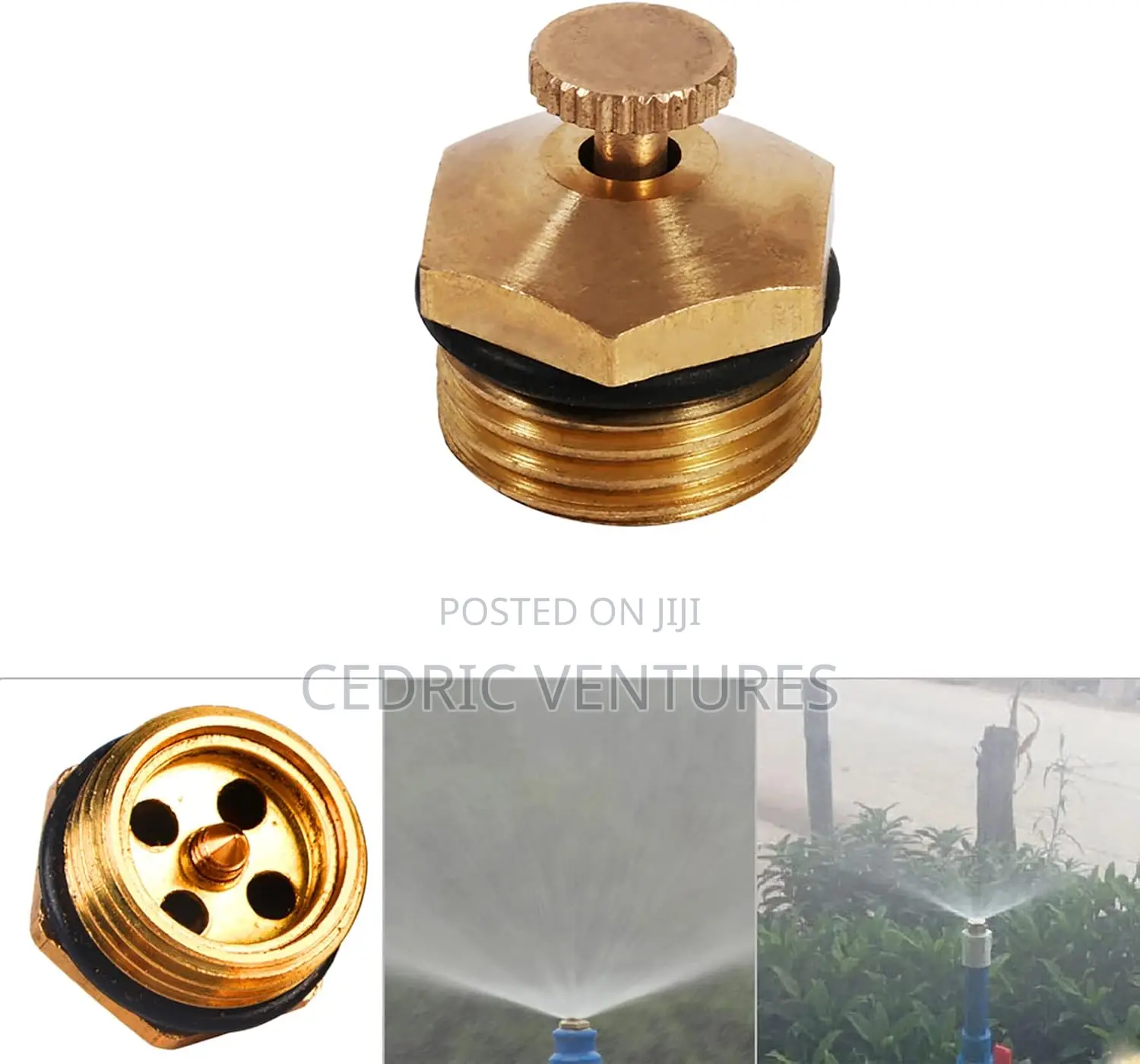 1/2" Brass Centrifugal Micro Mist Nozzles Adjustable
