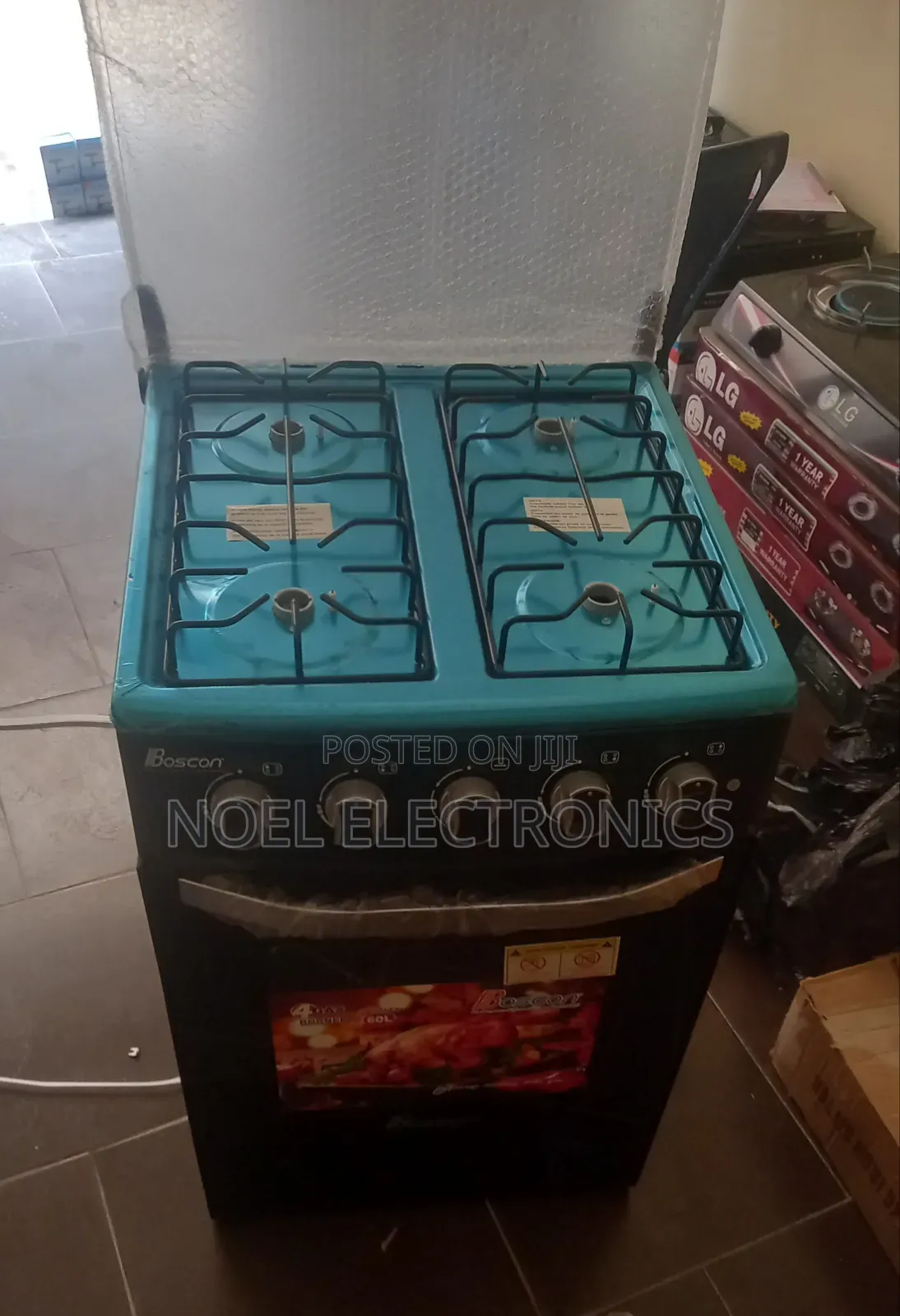 Boscon 4 Burner Freestanding Cooker With Oven
