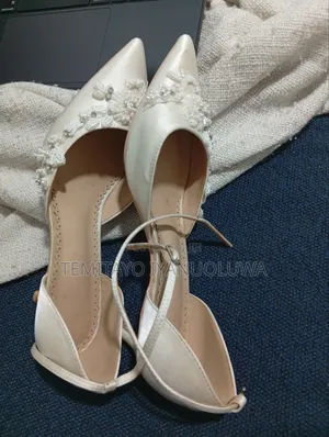 Beaded Luxury Ivory White Wedding Court Shoes