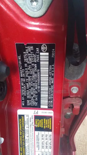 Toyota Camry 2013 Red