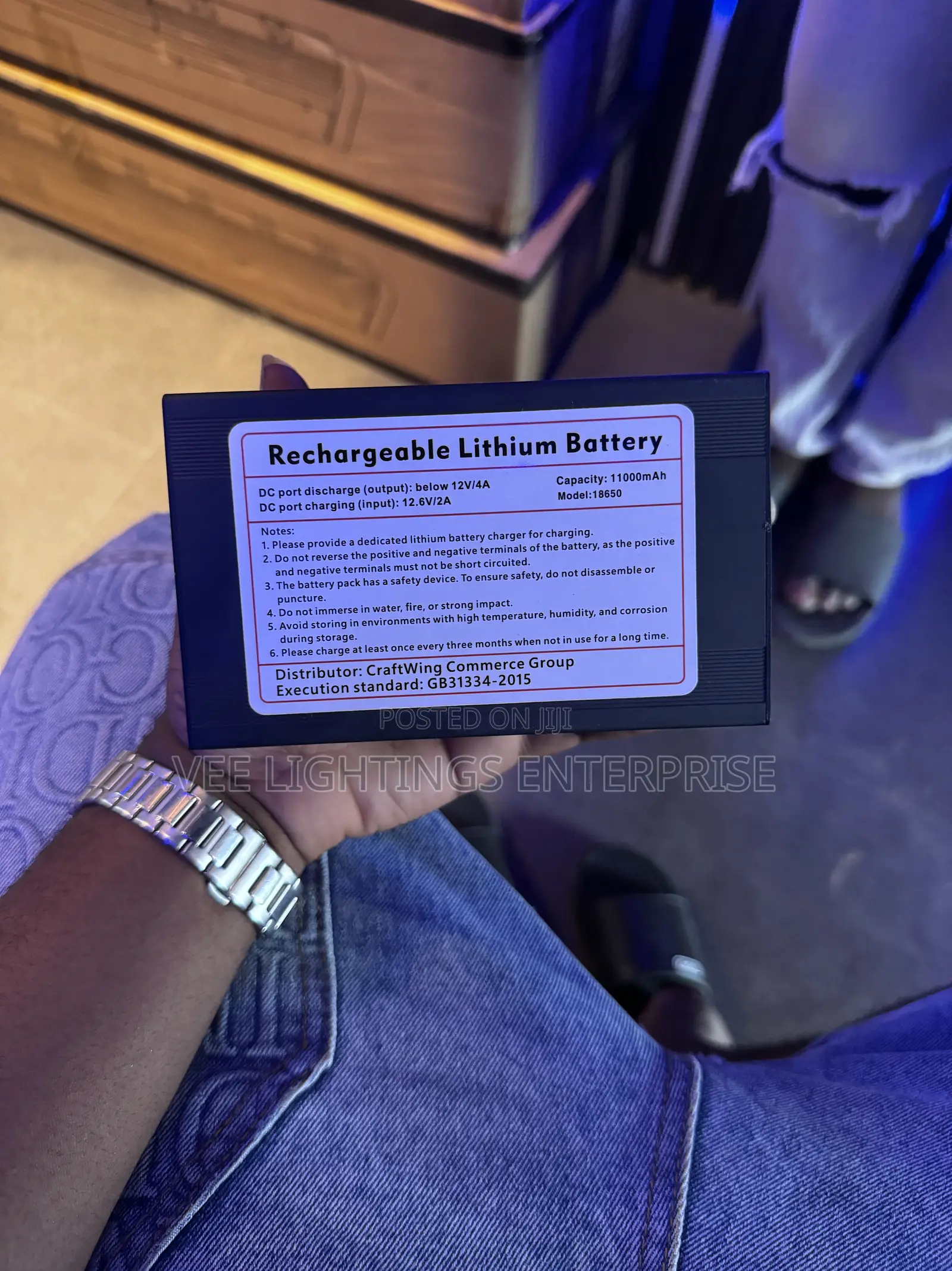 Rechargeable Lithium Costume Battery